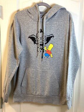 The Simpsons Men's Unisex Graphic Pullover Hoodie Kangaroo Front Pocket